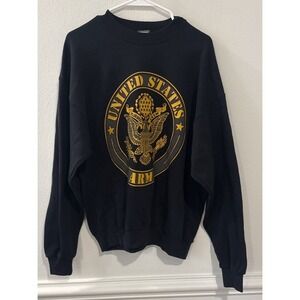 Vintage US Army Sweatshirt Mens Large Blue Crewneck USA 90s Y2K